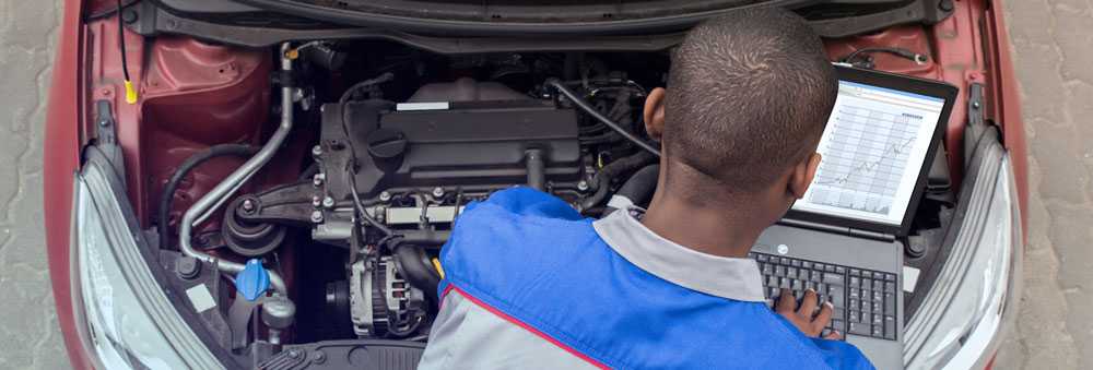 One of our technicians performing Car Diagnostics Southall